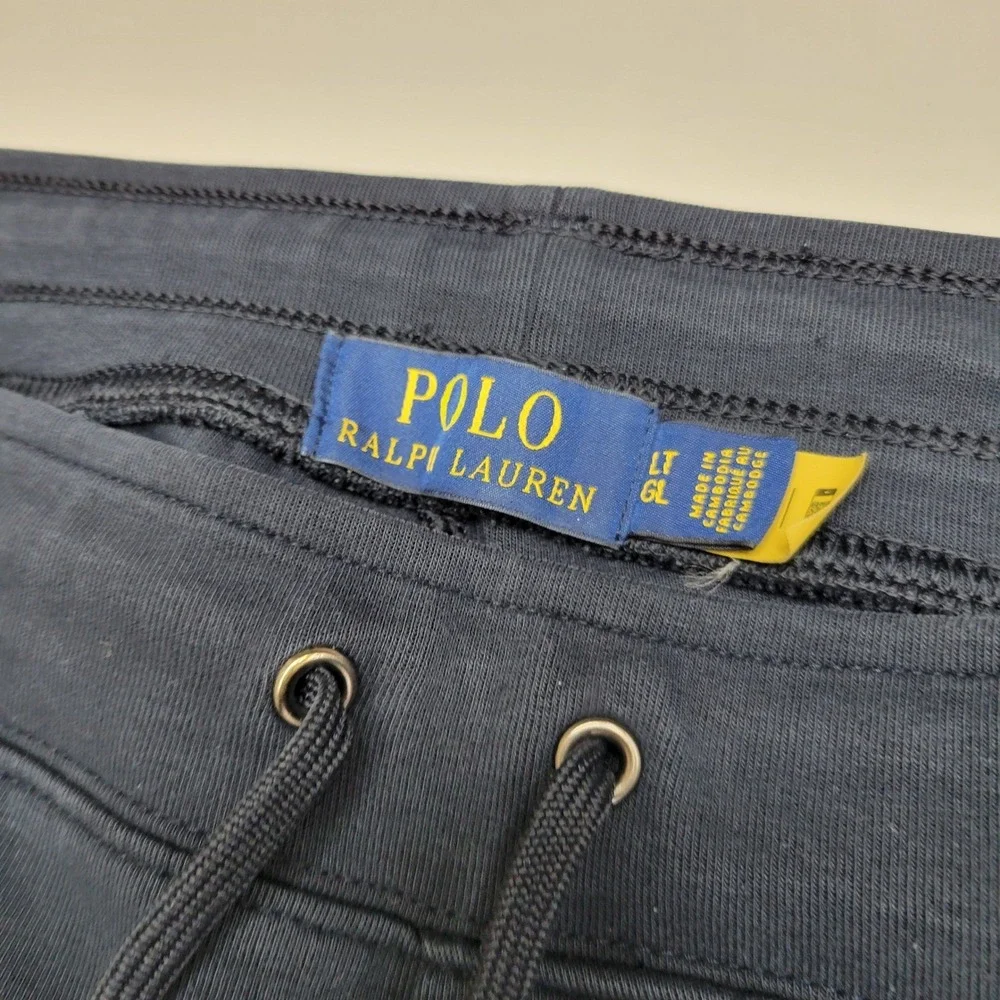 Polo Ralph Lauren Mens Navy Blue Jogger Sweatpants Size LT Large Tall Pony Logo